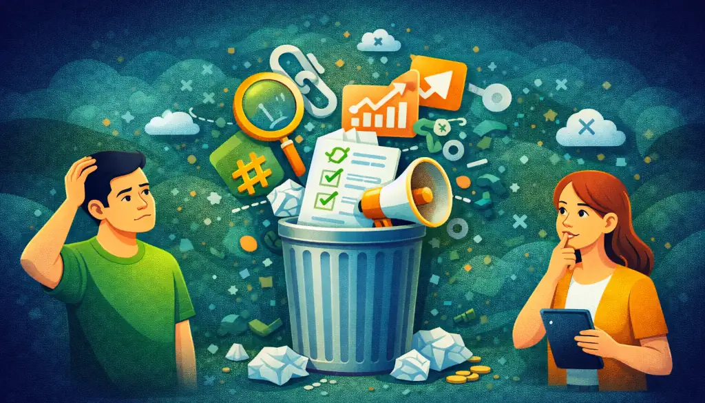 Bilan web 2025 : ce qui a vraiment compté (et ce qu’on peut oublier) 6 Bilan web 2025 : à oublier - PG Concept