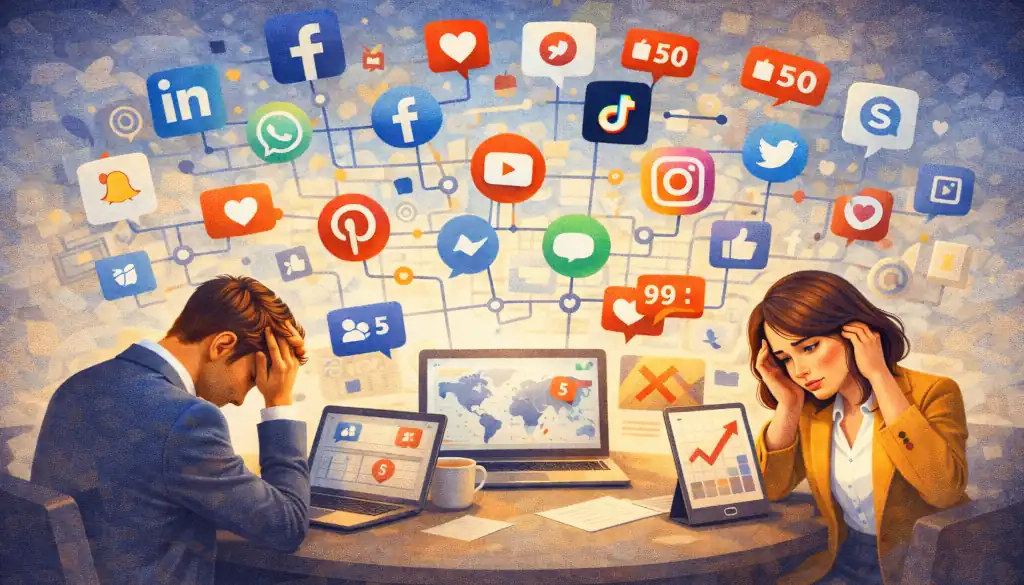 Les erreurs à éviter sur les réseaux sociaux pour promouvoir votre entreprise 7 Multiplication des réseaux sociaux - PG Concept