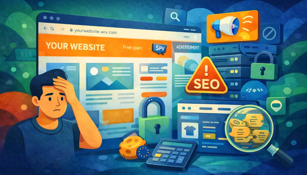 Création de site web gratuit : attention aux fausses bonnes affaires 2 Limites et coûts indirects des plateformes de création de site web gratuit - PG Concept
