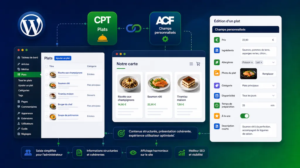 Associer ACF et CPT WordPress - PG Concept