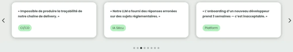 ClubSec : carrousel des problématiques - PG Concept