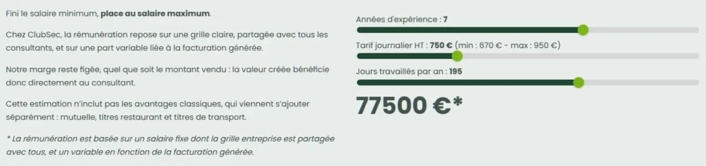 ClubSec : plugin simulateur de salaire - PG Concept