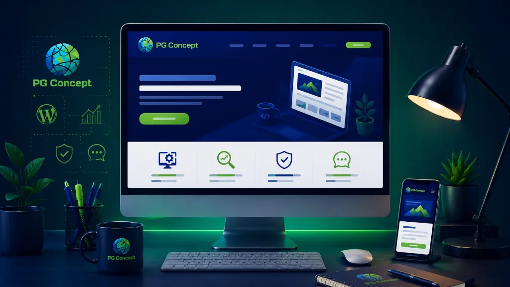 L'écosystème PG Concept : un environnement technique sur mesure 1 L'écosystème de PG Concept : site web principal