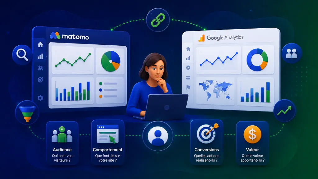 Les indicateurs essentiels de Matomo et Google Analytics - PG Concept
