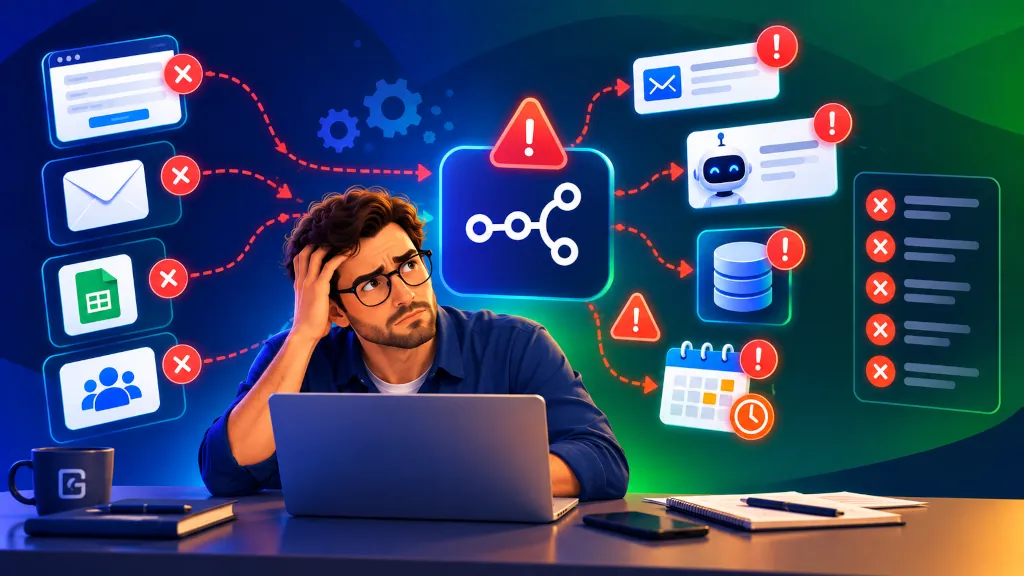 Automatiser ses relances clients avec n8n sans perdre l’humain 6 Les erreurs à éviter lorsqu’on automatise ses relances clients - PG Concept